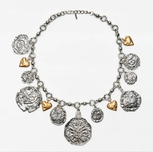 Zara Jewelry - Zara Heart Medallion Necklace